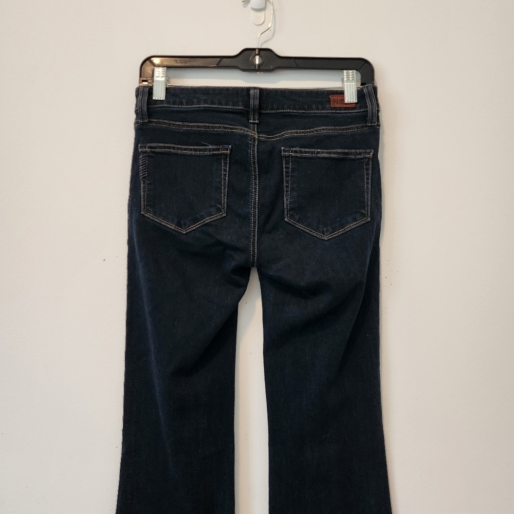 Paige Lou Lou Flare Jeans In Bradford Blue Size 26 Petite - Picture 11 of 16
